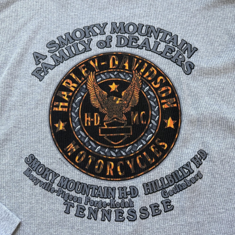 Harley-Davidson Shirt Mens XL NWT Smoky Mtn Thermal Biker USA Made Motorcycle - Picture 12 of 12